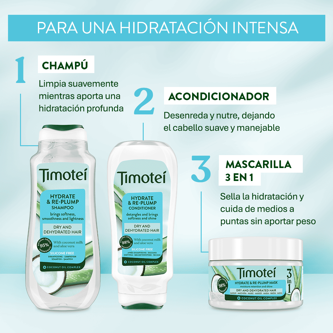 Rutina Timotei hidratación